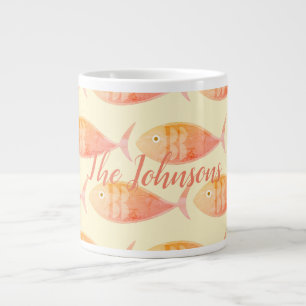 Caneca De Café Grande Salmon Fish Group