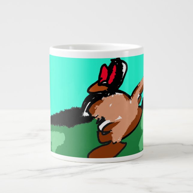 Caneca De Café Grande Salto de canguru (Frente)