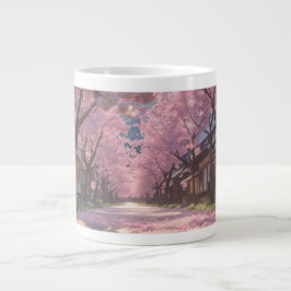 Caneca De Café Grande Salva Sakura - Dia e Noite S