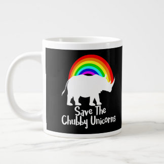 Caneca De Café Grande Salve Os Unicórnios Chubby