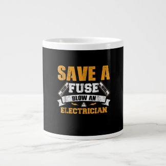 Caneca De Café Grande Salve Um Fusível Explodir Um Presente Elétrico