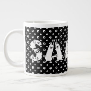 Caneca De Café Grande Sammy Ortografou em Samoyed Dog Letters
