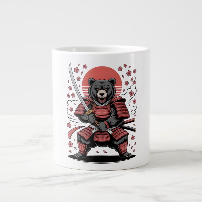 Caneca De Café Grande Samurai Bear  Specialty Mug (Frente)
