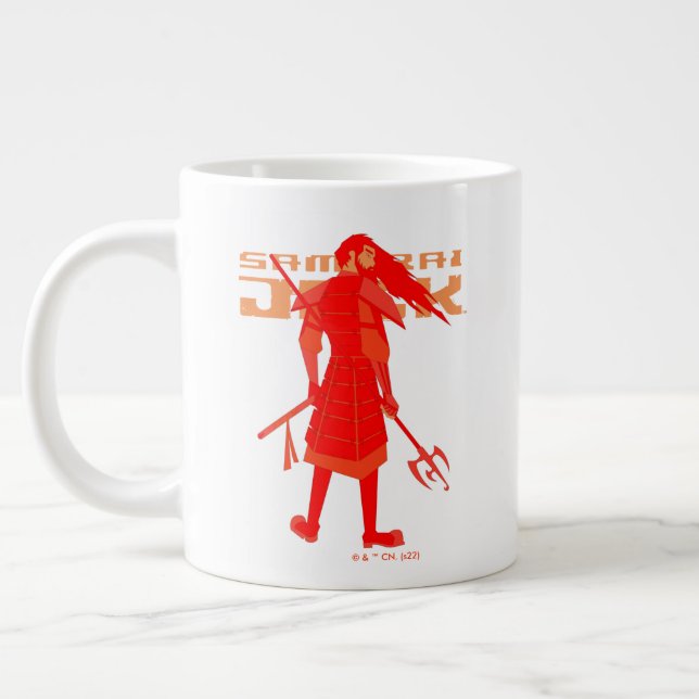 Caneca De Café Grande Samurai Jack Red Warrior Graphic (Esquerda)