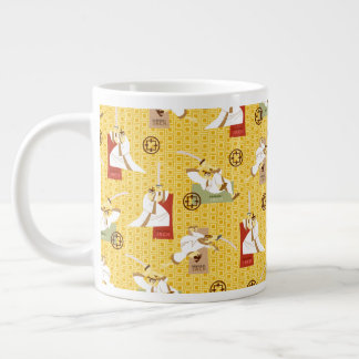 Caneca De Café Grande Samurai Jack Sword Poses Character Art Pattern