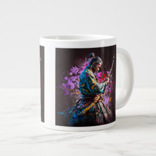 Caneca De Café Grande Samurai Painting Jumbo Mug