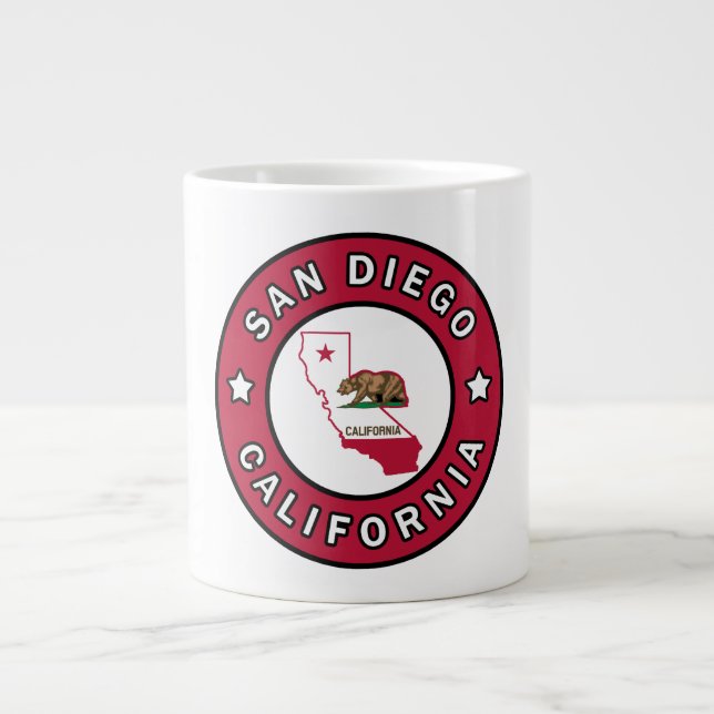 Caneca De Café Grande San Diego California (Frente)