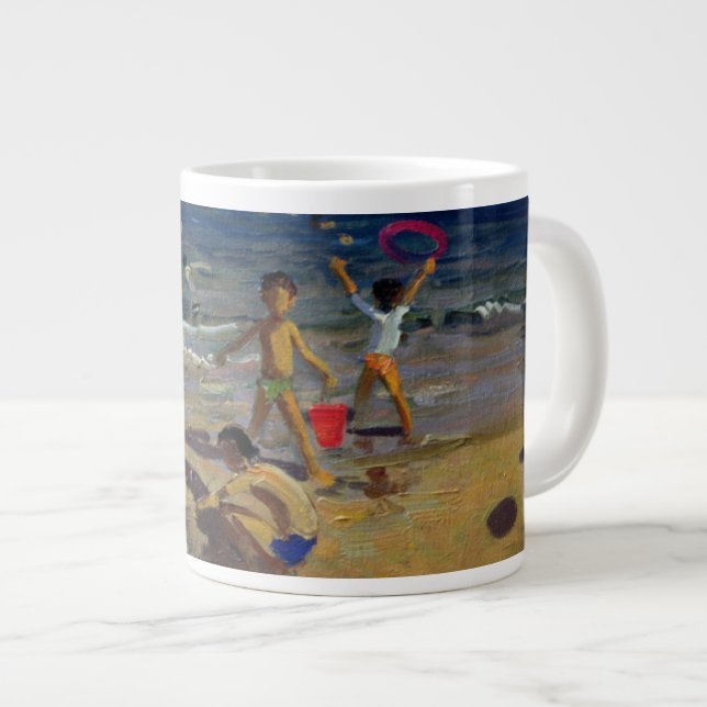 Caneca De Café Grande Sandcastle France 1999 (Frente Esquerda)