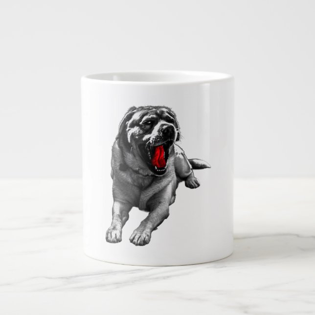 Caneca De Café Grande Sangue Moon Howler (Frente)