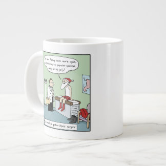 Caneca De Café Grande Santa After Gastric Bypass Surgery Jolly Holiday