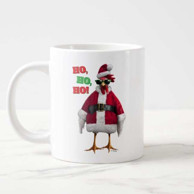 Caneca De Café Grande Santa Chicken (Esquerda)