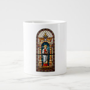 Caneca De Café Grande Santa Isabel da Hungria Arte Medieval Premium