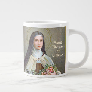 Caneca De Café Grande Santa Teresa de Lisieux a Pequena Flor (BJE 01)