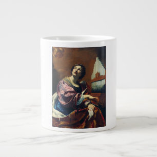 Caneca De Café Grande Santo Cecilia por Simon Vouet