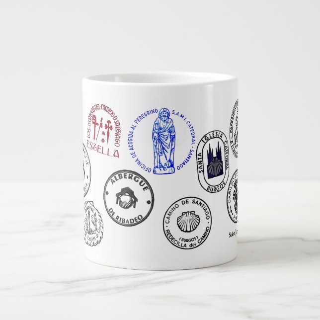 Caneca De Café Grande Santo James Way (Frente)