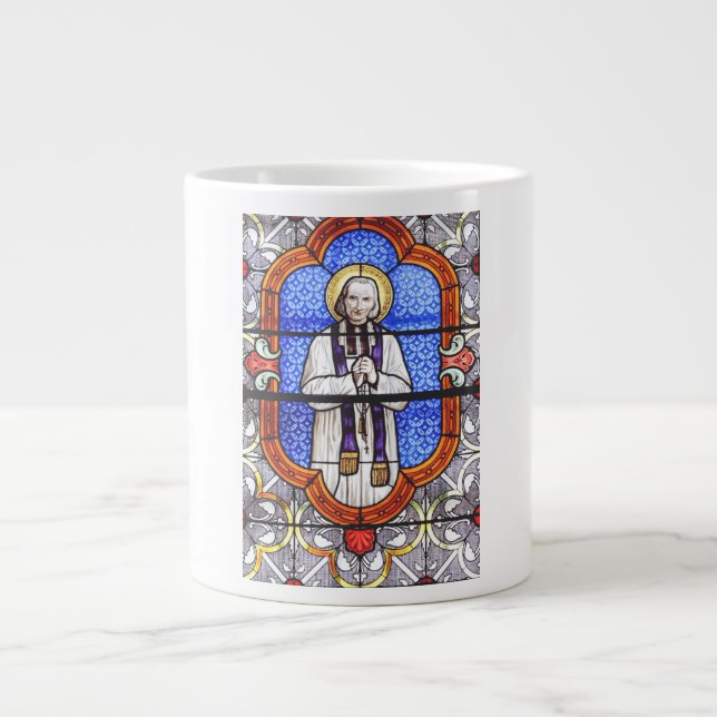 Caneca De Café Grande Santo Jean Baptiste Marie Vianney (Frente)