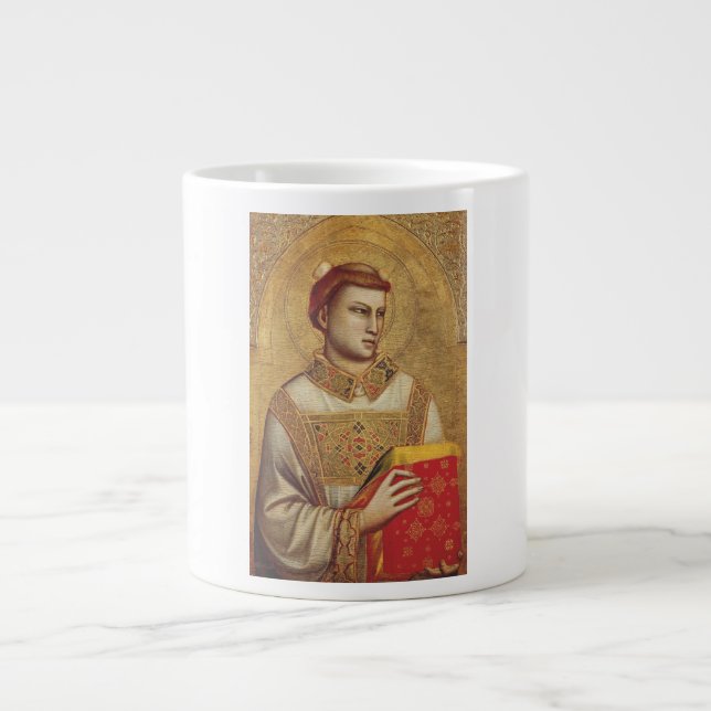 Caneca De Café Grande Santo Stephen por Giotto (Frente)