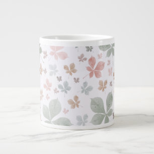 Caneca De Café Grande Santuário e Autoamor Spa Aquarela Pastel