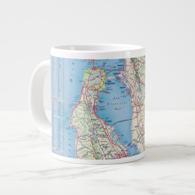 Caneca De Café Grande São Francisco e Vizinhança (Frente Esquerda)