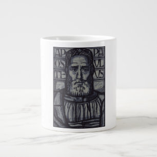 Caneca De Café Grande São Paulo o Apóstolo Arte Sacra Gráfica Moderna
