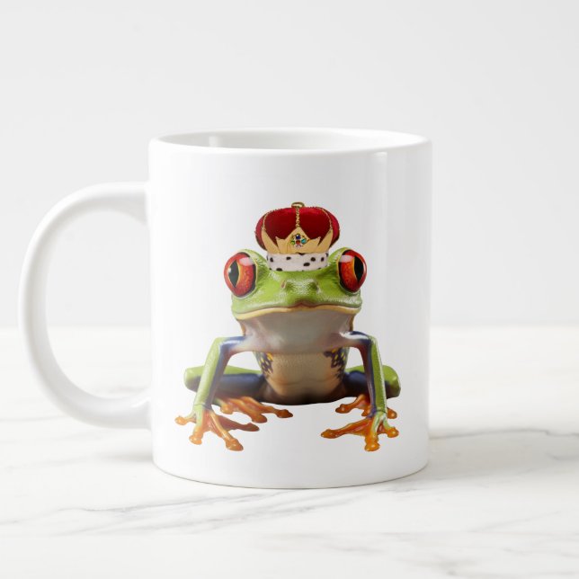 Caneca De Café Grande Sapo e Coroa (Esquerda)