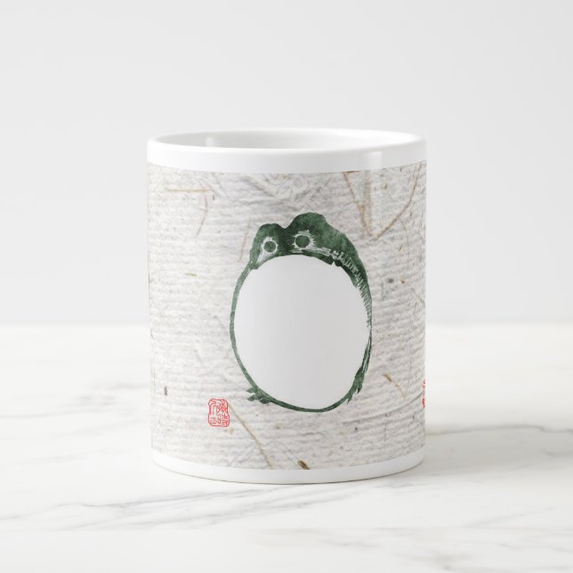 Caneca De Café Grande Sapo Indecente Japonês Fez século XIX (Frente)