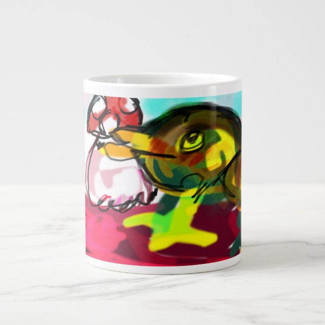 Caneca De Café Grande Sapo Mushroom (Frente)