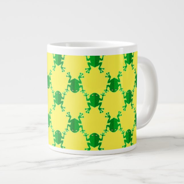 Caneca De Café Grande Sapos de desenho (Frente Esquerda)
