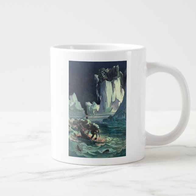Caneca De Café Grande Sargasso Sea Grim Reaper e Naufrágio do Titanic (Direita)
