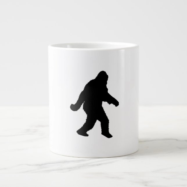 Caneca De Café Grande Sasquatch Squatchin' Silhouette (Frente)