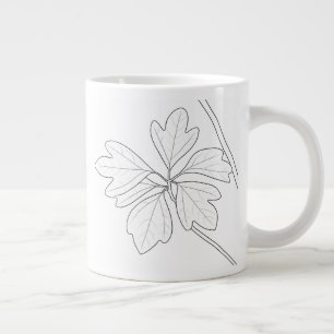 Caneca De Café Grande Sassafras albidum