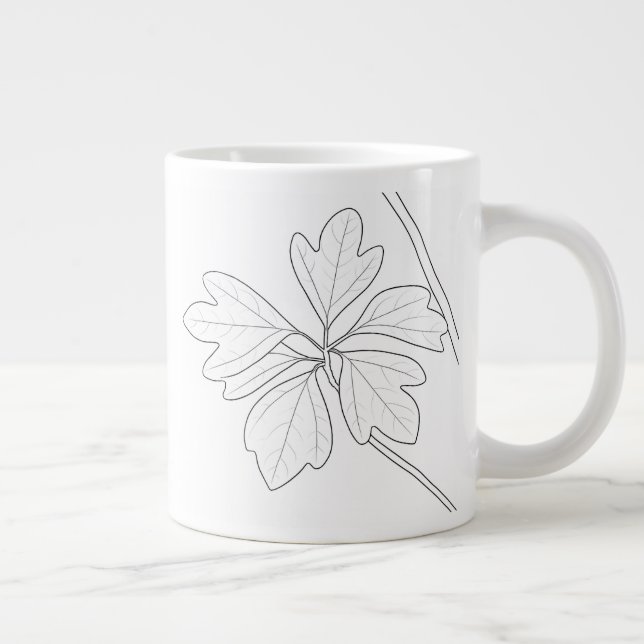Caneca De Café Grande Sassafras albidum (Direita)
