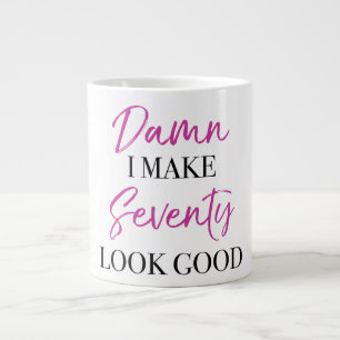 Caneca De Café Grande Sassy 70 Birthday