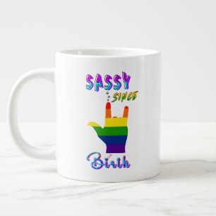 Caneca De Café Grande Sassy Desde o Nascimento
