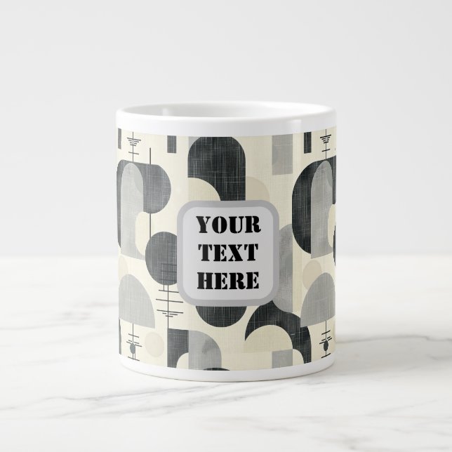 Caneca De Café Grande Scandi Motif n.o 2 | (Frente)
