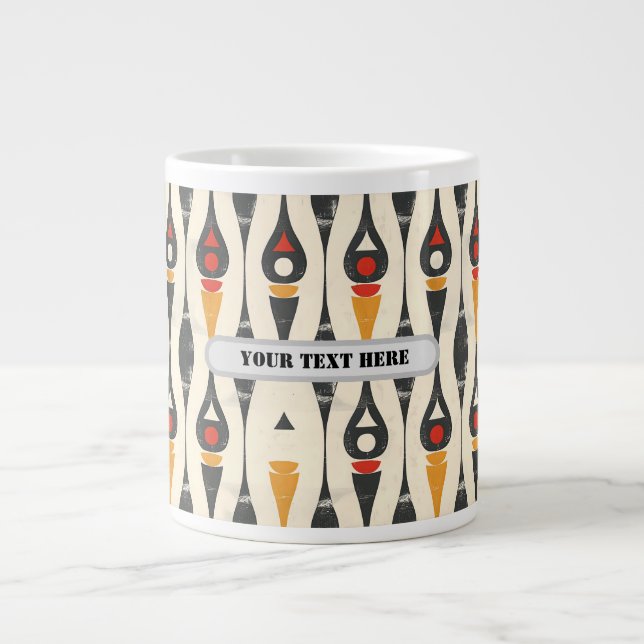 Caneca De Café Grande Scandi Motif No.8 | (Frente)