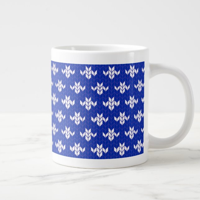 Caneca De Café Grande SCANDIA BLUE KNIT Big Mug (Direita)