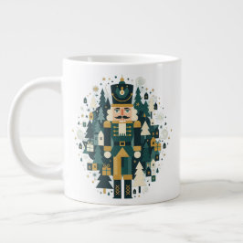 Caneca De Café Grande Scandinavian Christmas Nutcracker