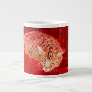 Caneca De Café Grande Schlafende Katze