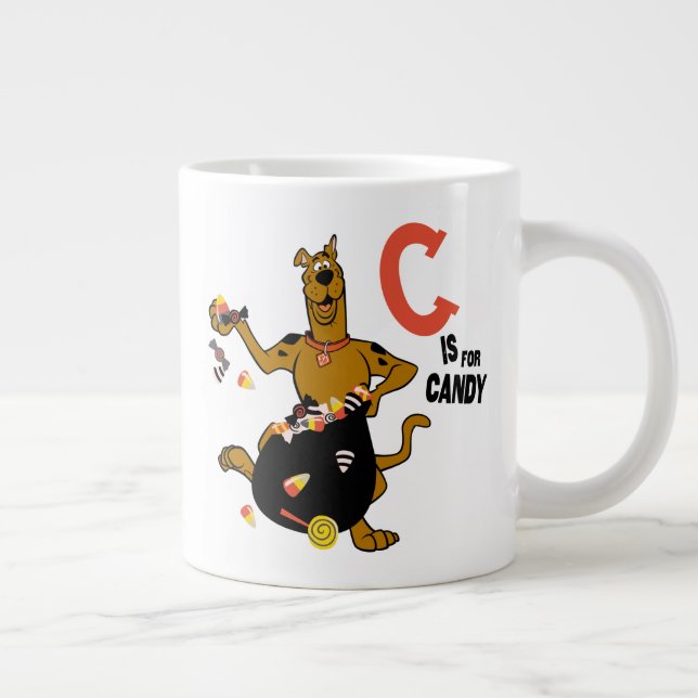 Caneca De Café Grande Scooby-Doo | C é destinado ao doce (Direita)