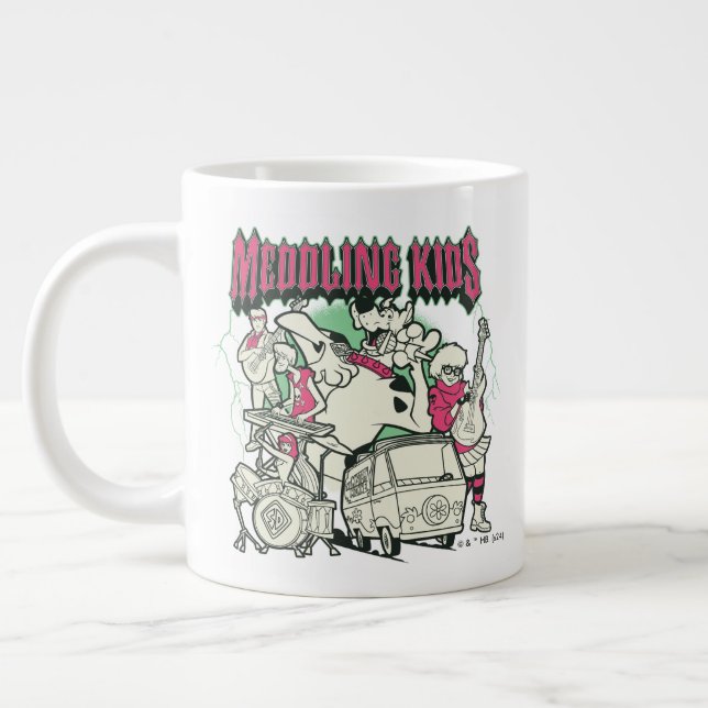Caneca De Café Grande Scooby-Doo e Gang Meddling Kids Punk Banda (Esquerda)
