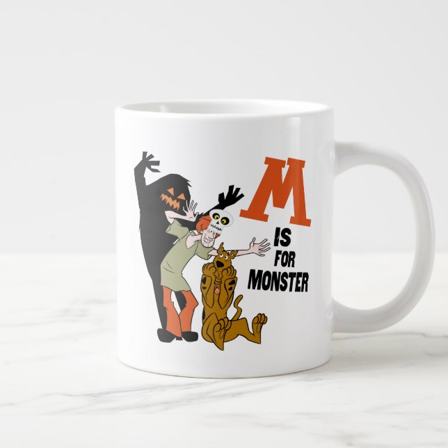Caneca De Café Grande Scooby-Doo | M é destinado ao Monster (Direita)