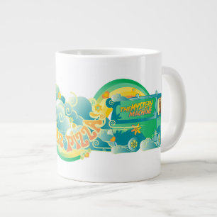 Caneca De Café Grande Scooby-Doo   Mystery Machine "I Brake For Pizza"