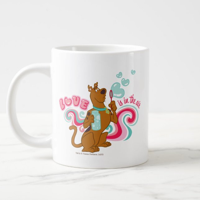Caneca De Café Grande Scooby-Doo - O Amor Está No Ar (Esquerda)