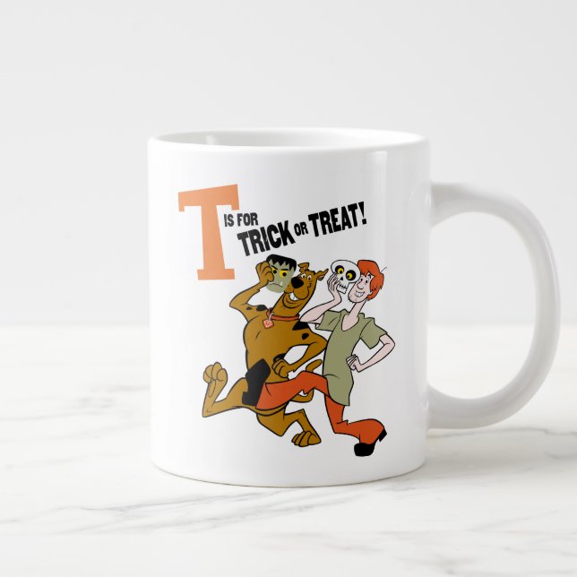 Caneca De Café Grande Scooby-Doo | T é para Trick ou Tratat (Direita)