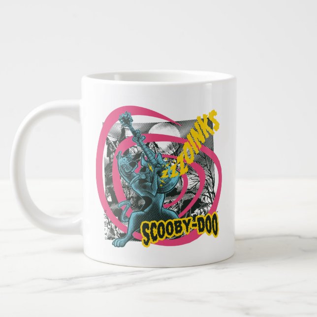 Caneca De Café Grande Scooby-Doo Zoinks Punk Guitar Graphic (Esquerda)