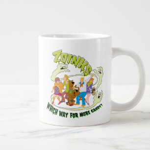 Caneca De Café Grande Scooby-Doo  Zoinks Qual o caminho para mais doces?