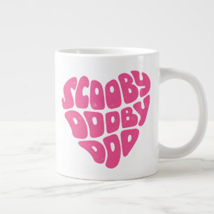 Caneca De Café Grande Scooby Dooby Doo Heart