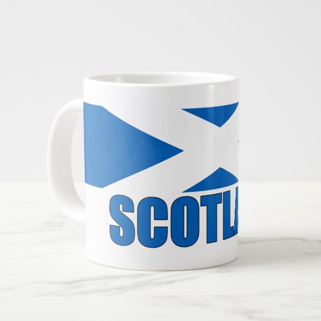 Caneca De Café Grande Scotland Flag (Frente Esquerda)