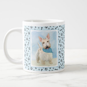 Caneca De Café Grande Scottish Terrier Wheaten Dog Painting